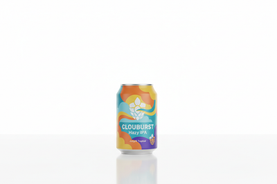 white background. Smaller can.